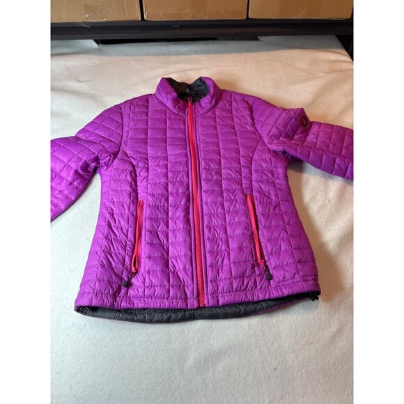Purple Quilted Womens Jacket Size M - Picture 1 of 14